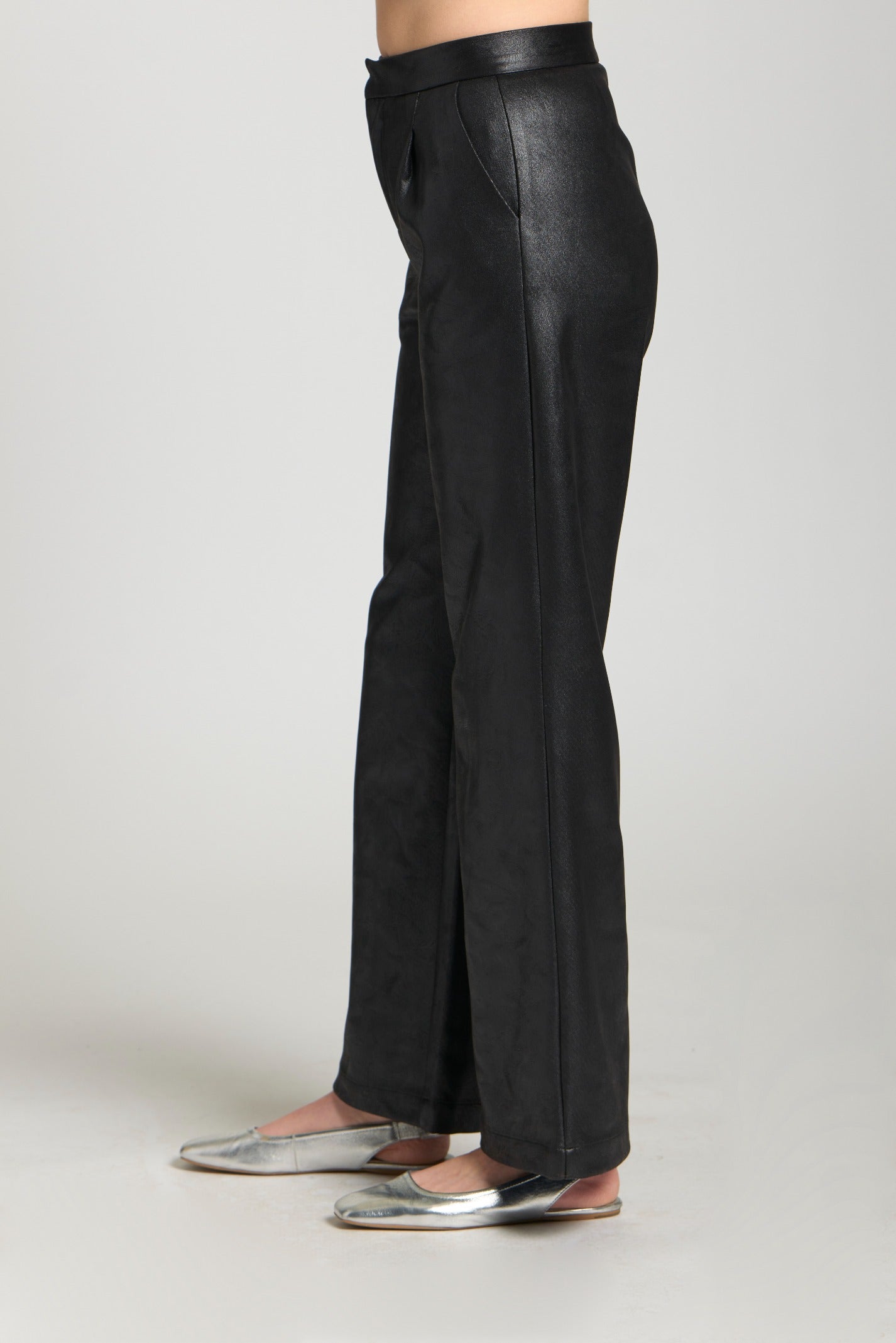 Zip K21C Blk Pleated Pant