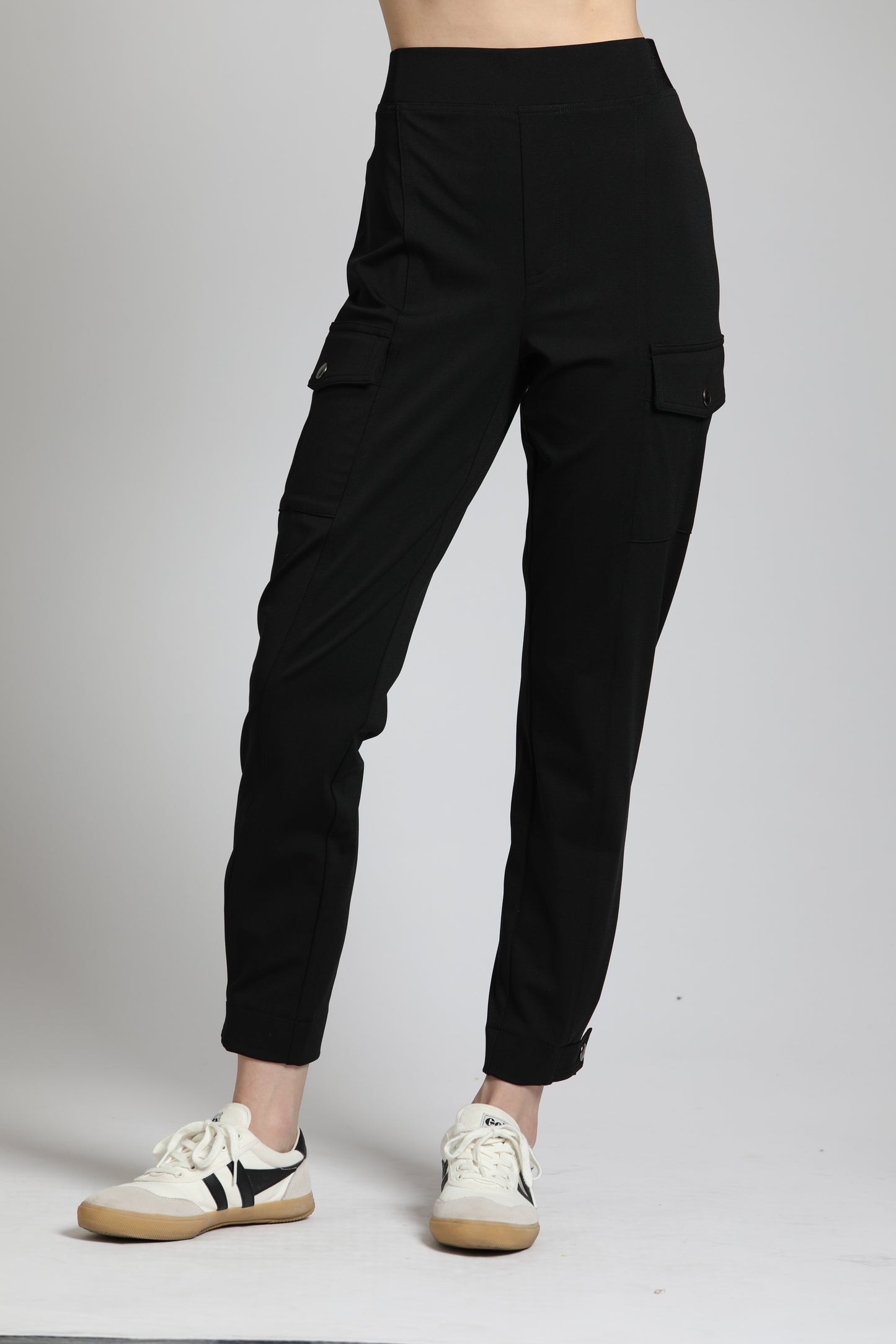 Ponte E17 Pull on Cargo Blk Pant