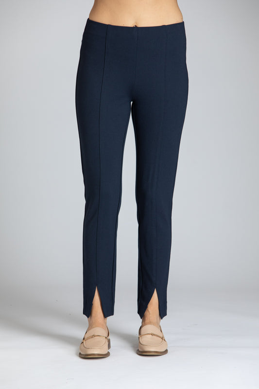 Pull-On Split Hem Ponte Pant